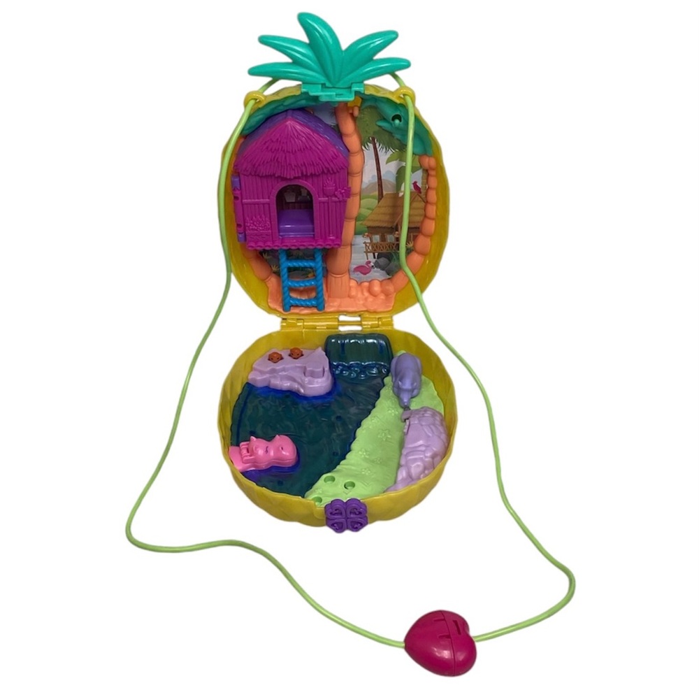 2019 Polly Pocket Tropical Pineapple Wearable Playset NO DOLLS